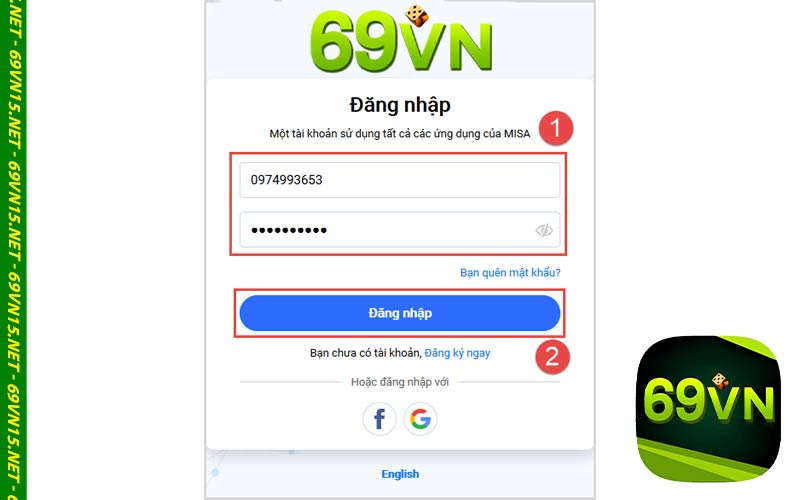 Hướng dẫn nạp tiền 69vn15